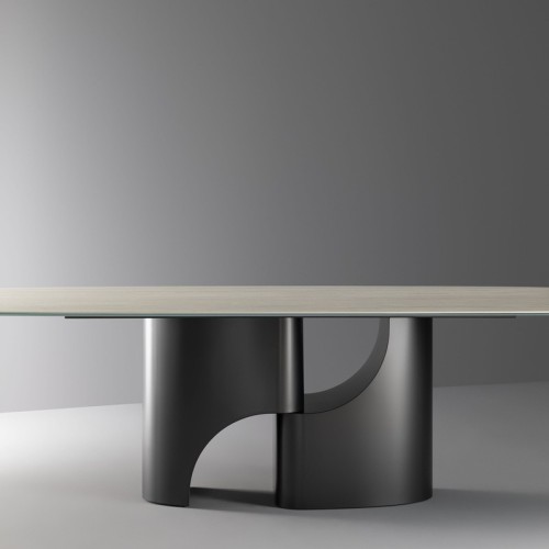 Mesa Taijitu Bonaldo sobre en forma de barril