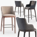 Magda couture Cattelan Italia Taburete con reposabrazos