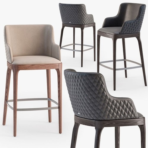 Magda couture Cattelan Italia Taburete con reposabrazos
