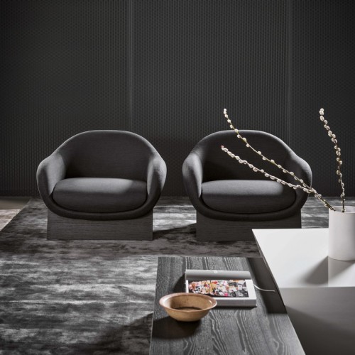 Sillón Boolean Armchair Bonaldo Base de Madera