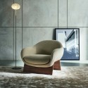 Sillón Boolean Armchair Bonaldo Base de Madera