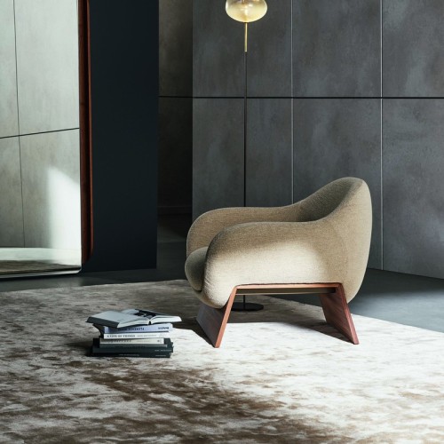 Sillón Boolean Armchair Bonaldo Base de Madera