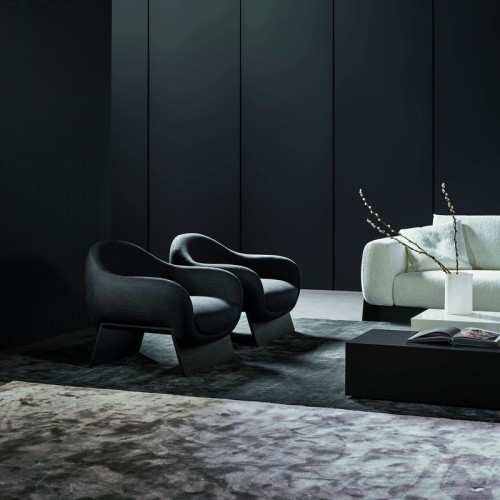 Sillón Boolean Armchair Bonaldo Base de Madera