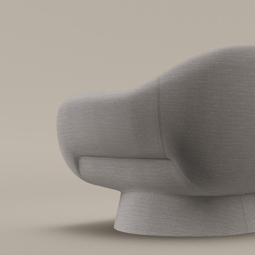Sillón Boolean Armchair Bonaldo Base Tapizada o de Cuero