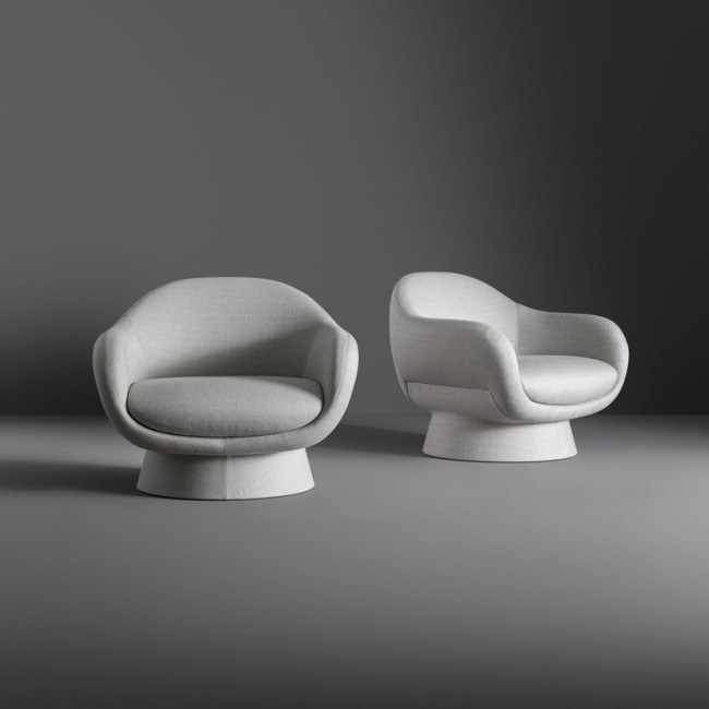 Sillón Boolean Armchair Bonaldo Base Tapizada o de Cuero