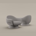 Sillón Boolean Armchair Bonaldo Base Tapizada o de Cuero