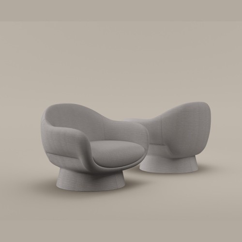 Sillón Boolean Armchair Bonaldo Base Tapizada o de Cuero