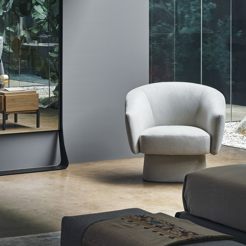 Sillón Bruno Bonaldo Base Tapizada