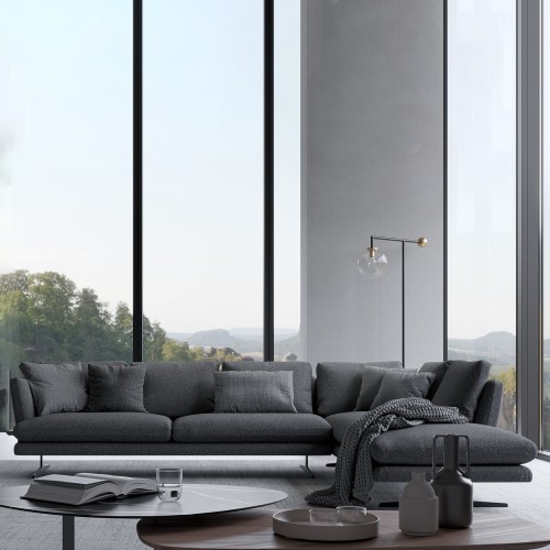 Sofá Lars Bonaldo Modular en Tela o Piel