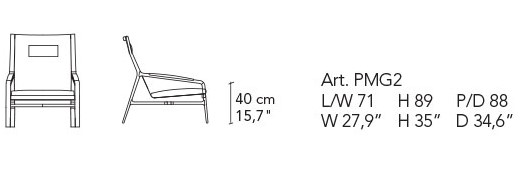 Sillón Margot Relax Alivar medidas