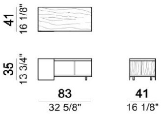 Dimensiones de la Mesa de Centro Noth Arketipo 1