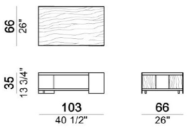 Dimensiones de la Mesa de Centro Noth Arketipo 2