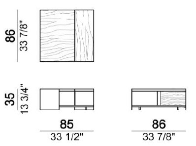 Dimensiones de la Mesa de Centro Noth Arketipo 3