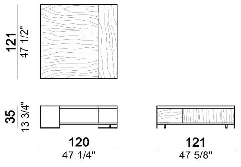 Dimensiones de la Mesa de Centro Noth Arketipo 4