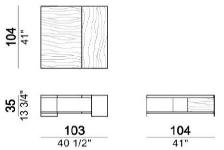Dimensiones de la Mesa de Centro Noth Arketipo 6