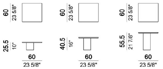 Dimensiones de la Mesa de Centro Petra Arketipo 3
