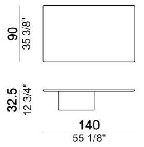 Dimensiones de la Mesa de Centro Petra Arketipo 4