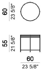 Dimensiones de la Mesa de Centro Ula Arketipo 2