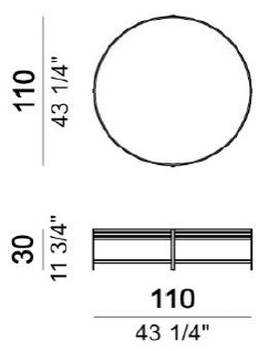 Dimensiones de la Mesa de Centro Ula Arketipo 3