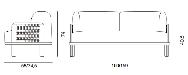 Dimensiones de la Silla Marimba de Billiani