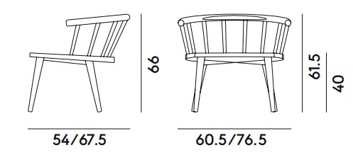 Medidas de la silla W. Billiani