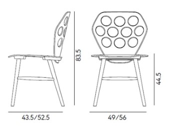 Medidas de la silla Edelweiss Billiani