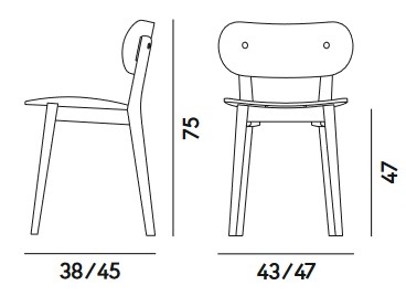 Medidas de la silla Gradisca Billiani