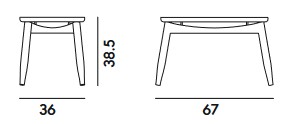 Sedia Marimba Billiani dimensioni