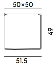 Dimensiones de la mesa auxiliar Marcel Billiani
