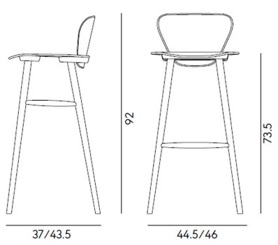 Dimensiones Silla Edelweiss Billiani