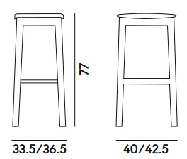 Dimensiones de la Silla White Billiani
