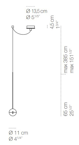 lámpara-de-suspension-convivio-newled-decentrata-cini&nils-medidas