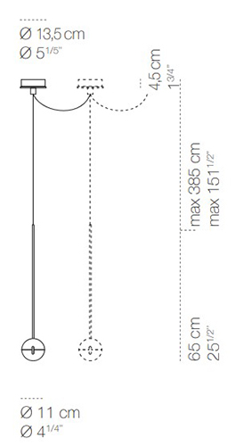 lámpara-de-suspension-convivio-newled-multipla-cini&nils-medidas