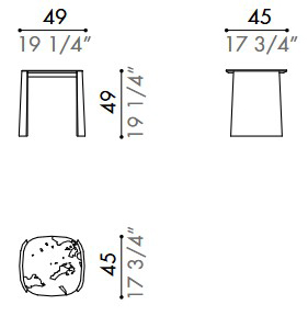 Dimensiones de la Mesa Imae Désirée width=