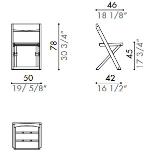 Dimensiones de la Silla Ciàcola Désirée