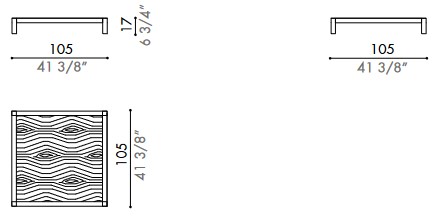 Dimensiones de la Mesa de Centro Haneda Désirée