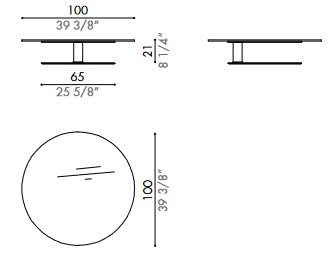 Dimensiones de la Mesa de Café Kara Désirée