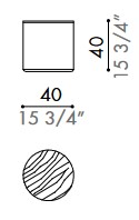 Dimensiones de la Mesa de Centro Stum Désirée width=