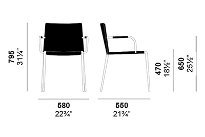 Silla-Gazzella-Enrico-Pellizzoni-con-apoyabrazos-medidas