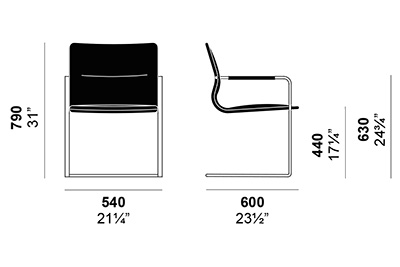 Sedia-Lybra-Enrico-Pellizzoni-con-braccioli-dimensioni