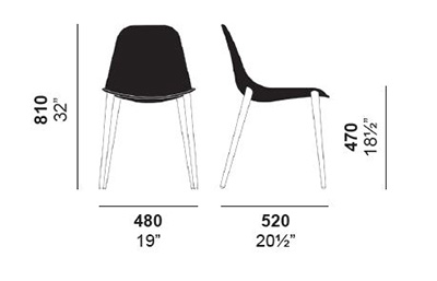 Silla-Couture-Enrico-Pellizzoni-patas-de-madera-medidas