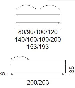 letto-simple-gervasoni-dimesioni