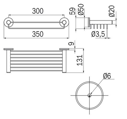 Dimensiones Organizador Touch Inda A46510