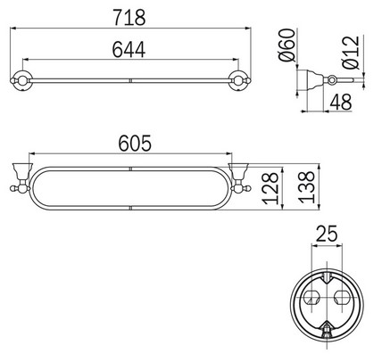 Dimensiones de la estante Raffaella Inda A32080