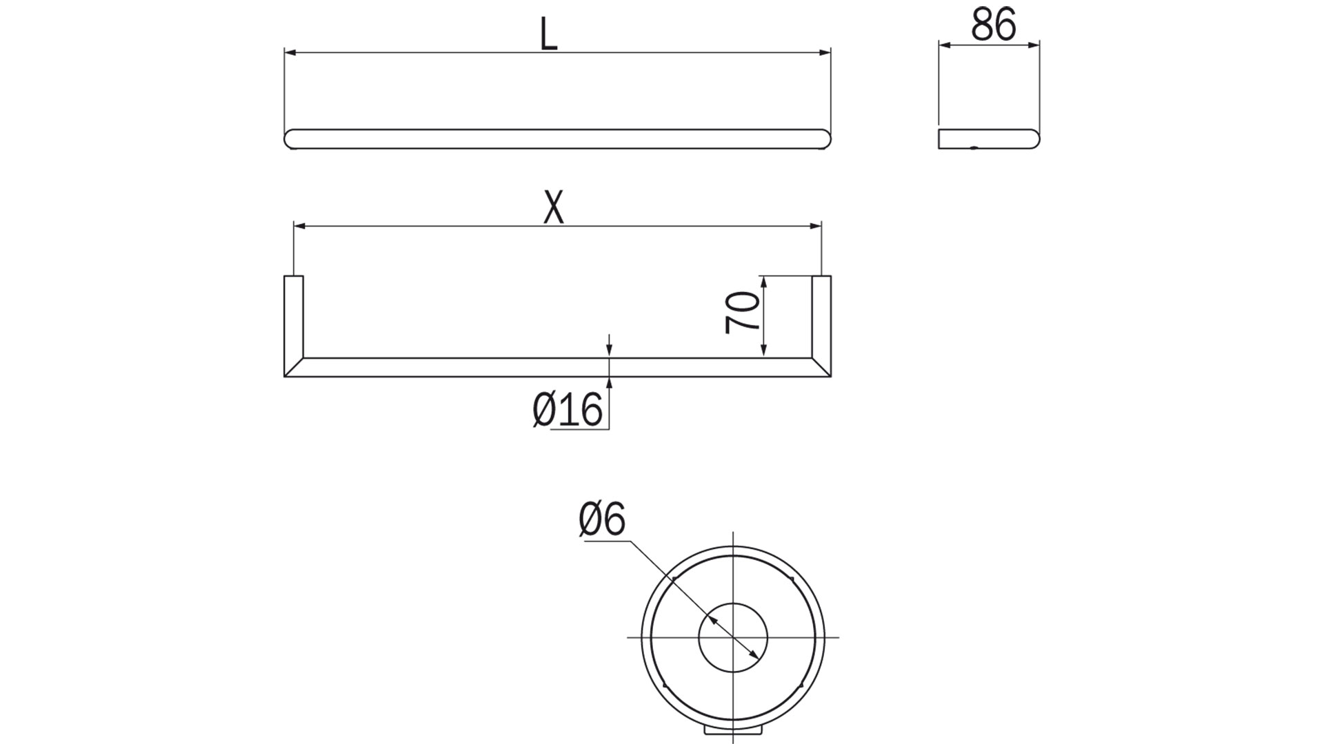 Dimensiones Portatoallas Gealuna Inda A1018