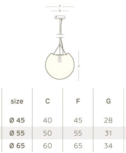 Sfera-lampara-dimensiones