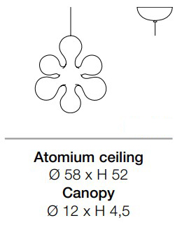 lampada-atomium-KDLN Kundalini-dimensioni