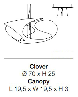 lámpara-de-suspension-clover-KDLN Kundalini-medidas