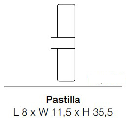 lámpara-de-pared-PASTILLA-KDLN Kundalini-medidas