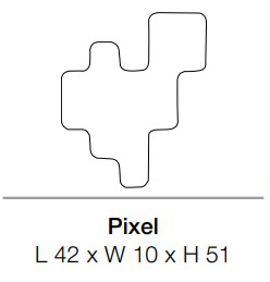 lámpara-de-pared-pixel-KDLN Kundalini-medidas